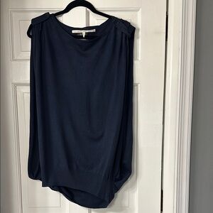 RACHEL Rachel Roy Blue Sweater with Loose Flowing Silhouette